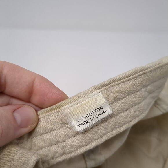 Master Craft Slideback Hat Tan One Size Adjustable Embroidered 6 Panel Cotton - Picture 8 of 8